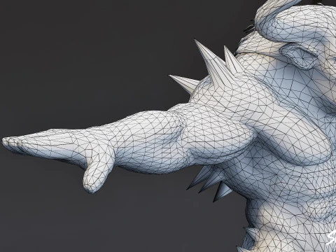 Cursed Minotaur T-Pose 3D Model
