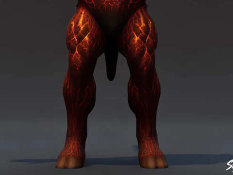 Pozycja T Ognistego Minotaura Model 3D