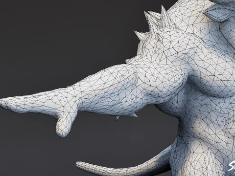 Pozycja T Ognistego Minotaura Model 3D