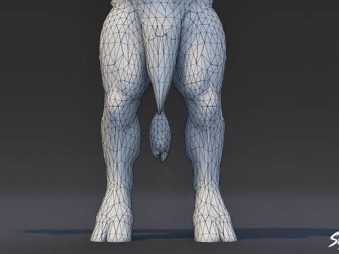 Т-поза грибного минотавра 3D Модель