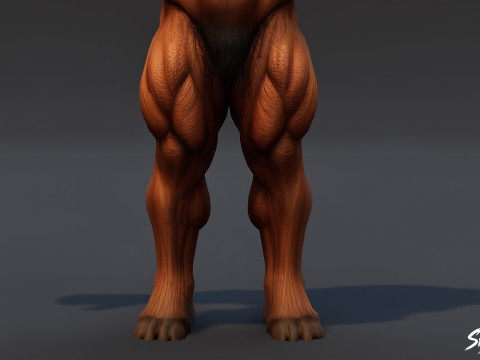 किंग मिनोटौर टी-पोज़ 3D मॉडल