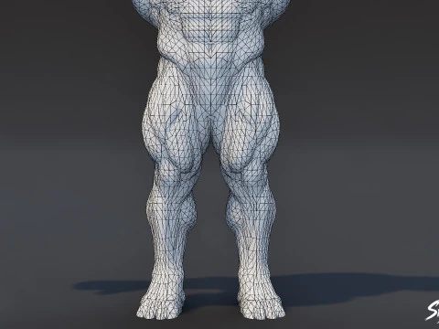 King Minotaur T-Pose 3D Model