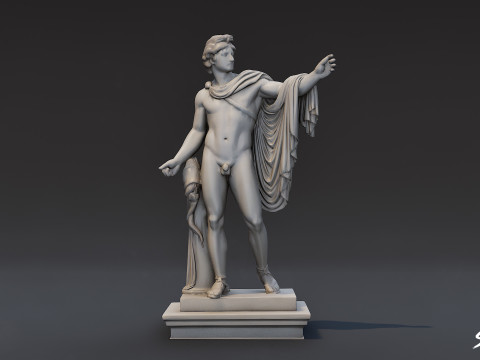 World Famous Statues Pack 3D Model