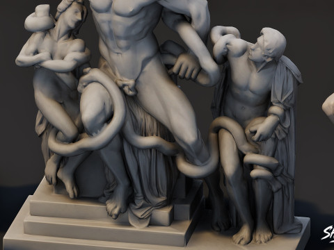 World Famous Statues Pack 3D Model