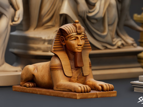 World Famous Statues Pack 3D Model