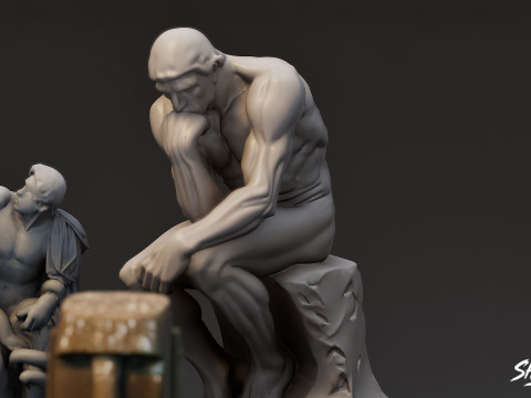 World Famous Statues Pack 3D Model