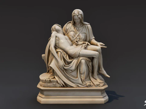 World Famous Statues Pack 3D Model