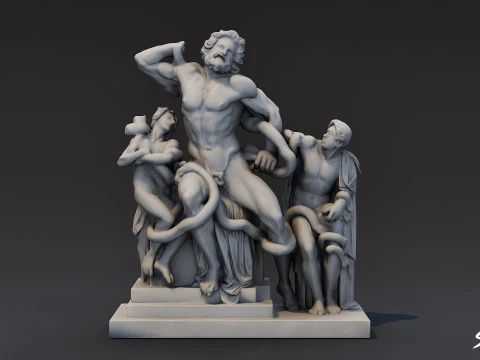 World Famous Statues Pack 3D Model