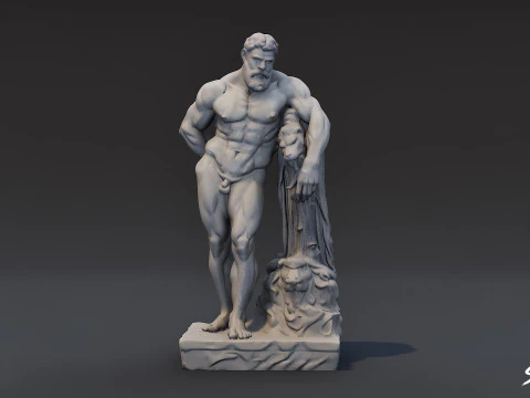 World Famous Statues Pack 3D Model