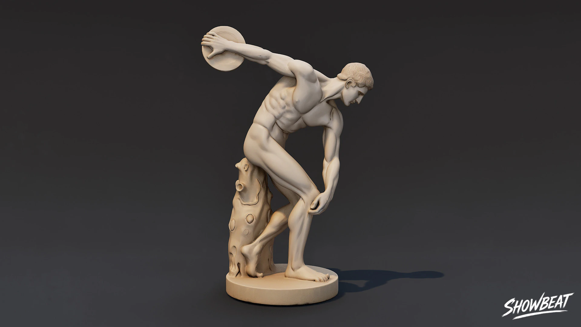 Discobolus Statue 3D Model .c4d .max .obj .3ds .fbx .stl .blend 