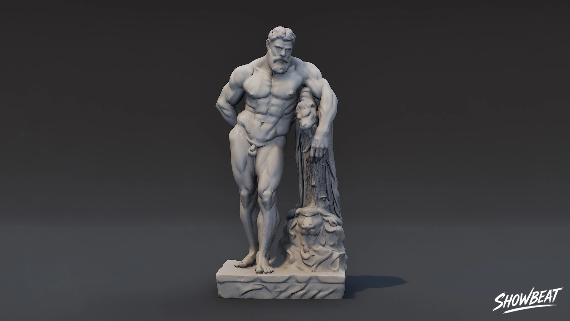 Farnese Hercules 3D Model .c4d .max .obj .3ds .fbx .stl .blend 