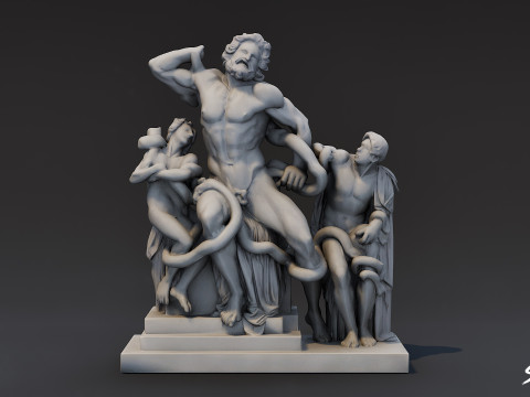 Laocoonte Modelo 3D