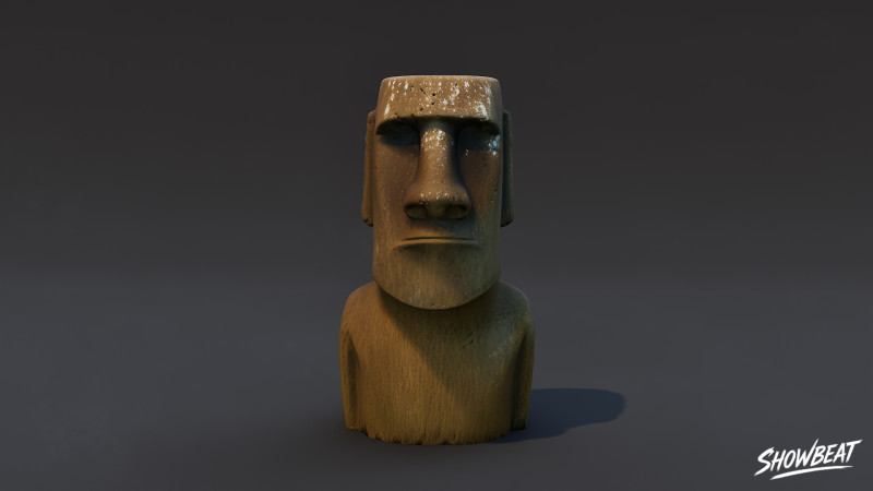 Moai 3D Model .c4d .max .obj .3ds .fbx .stl .blend 