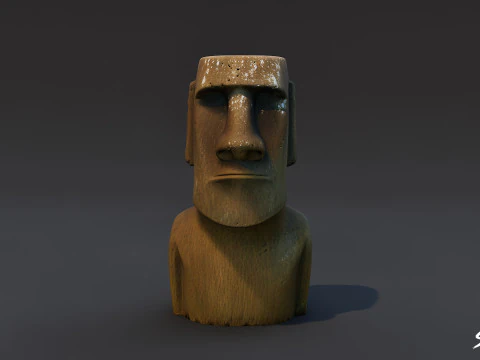 Moai Model 3D