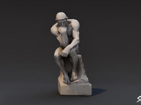 Sang Pemikir Model 3D