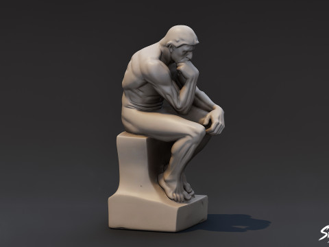 Sang Pemikir Model 3D