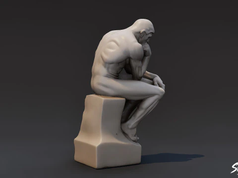 The Thinker 3D Model