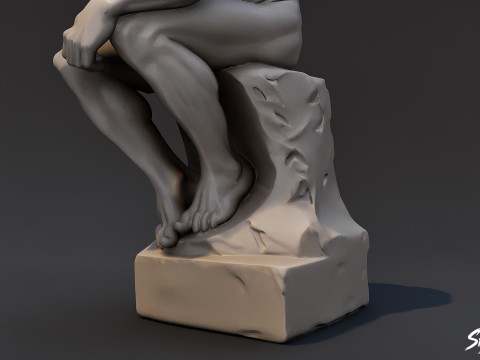 Sang Pemikir Model 3D