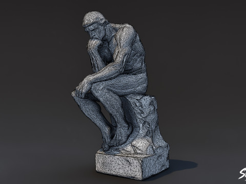 Sang Pemikir Model 3D