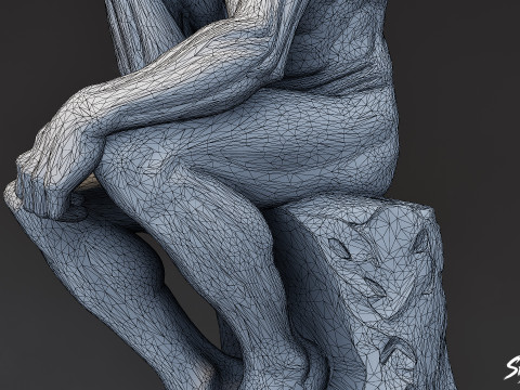 Sang Pemikir Model 3D