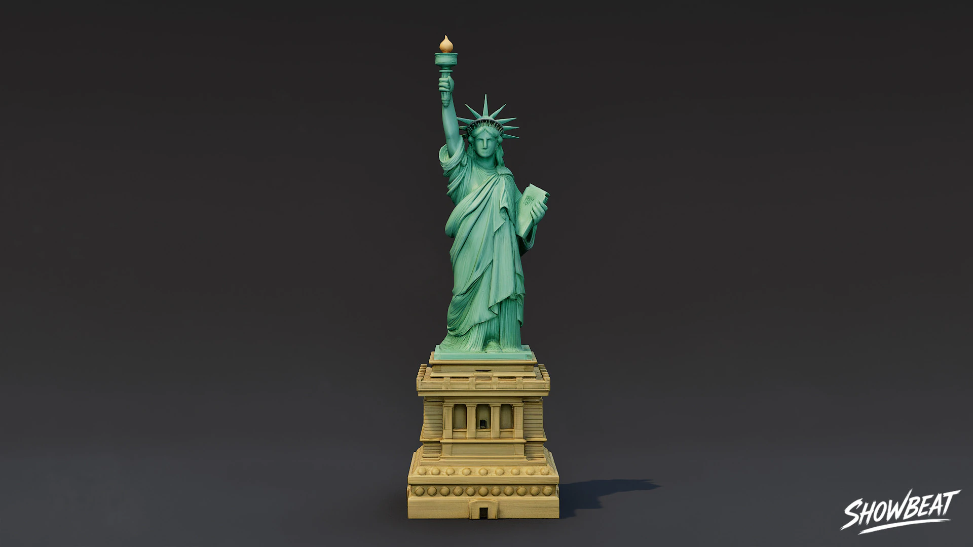 Statue of Liberty 3D Model .c4d .max .obj .3ds .fbx .stl .blend 