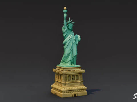 Statue of Liberty 3D Model