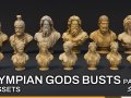 Olympian Gods Busts Pack Model 3D