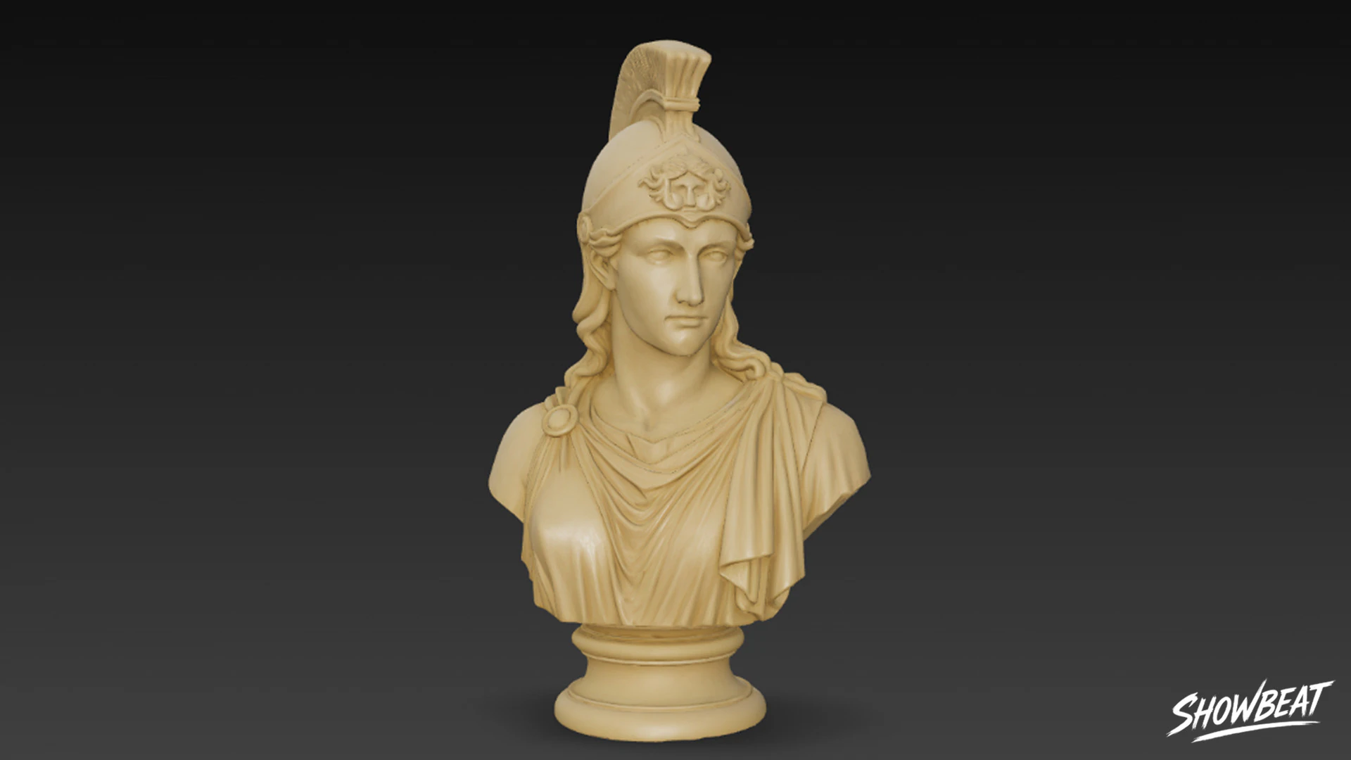 Busto da Deusa Grega Atena Modelo 3D .c4d .max .obj .3ds .fbx .stl .blend 