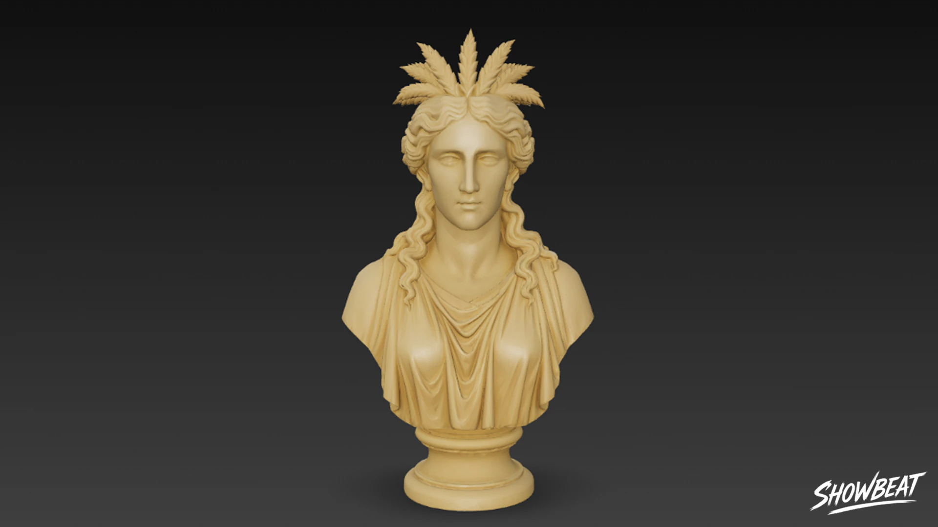 Greek Goddess Demeter Bust 3D Model .c4d .max .obj .3ds .fbx .stl .blend 