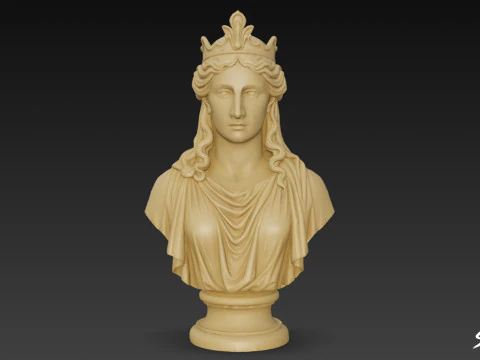 Popiersie greckiej bogini Hery Model 3D