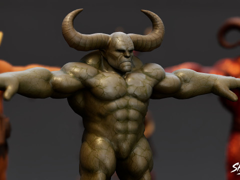 Ogre T-Pose Paketini Tamamla 3D Model