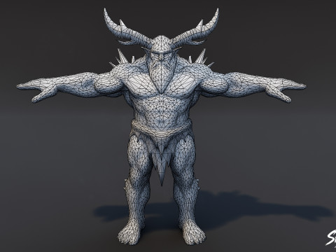 Ogre T-Pose Paketini Tamamla 3D Model