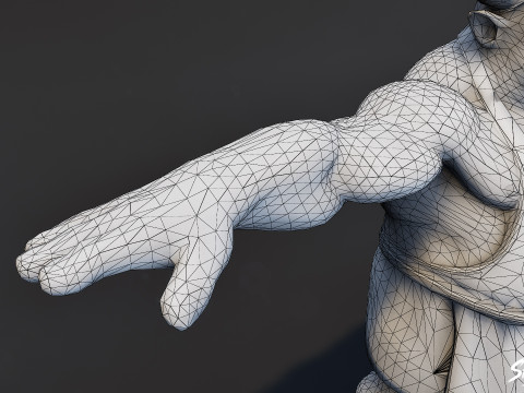 Ogre T-Pose Paketini Tamamla 3D Model