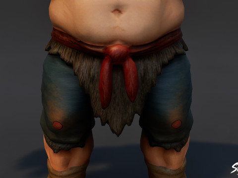 Brute Ogre T-Pose Paketi 3D Model