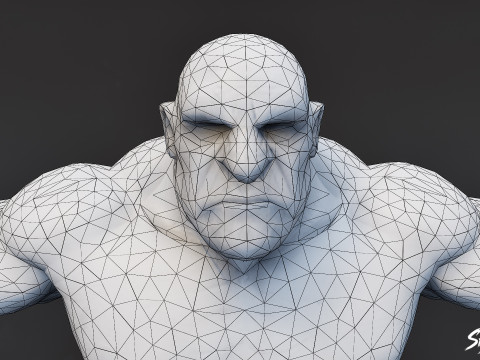 Brute Ogre T-Pose Paketi 3D Model