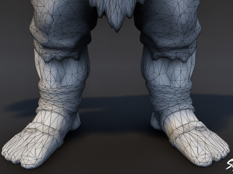 Brute Ogre T-Pose Paketi 3D Model