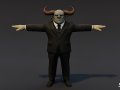 Business Ogre T-Pose Pack 3D Model