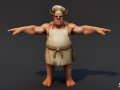 Chef Ogre T-Pose Pack 3D Model