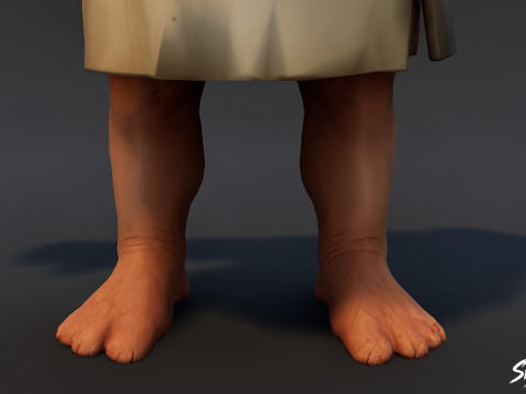 Pacote Chef Ogre T-Pose Modelo 3D