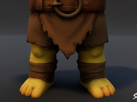 Pack T-Pose Enfant Ogre Modèle 3D