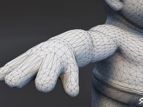 Pack T-Pose Enfant Ogre Modèle 3D