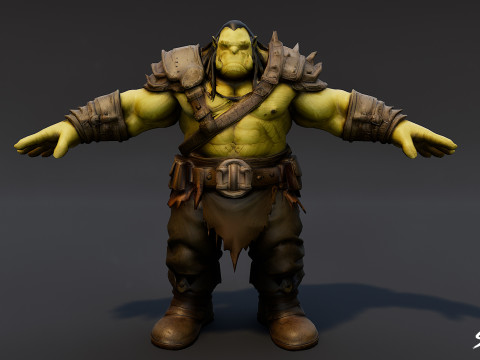 Paquete de pose T de ogro clásico Modelo 3D