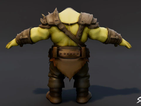Classic Ogre T-Pose Pack 3D Model