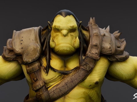 Paquete de pose T de ogro clásico Modelo 3D