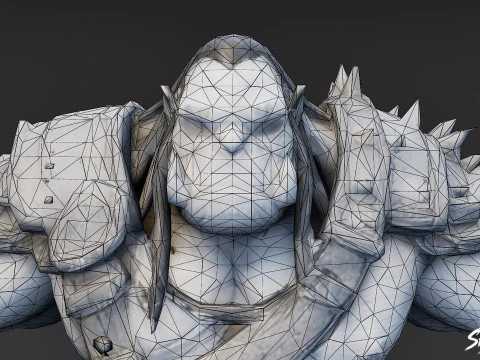 Classic Ogre T-Pose Pack 3D Model