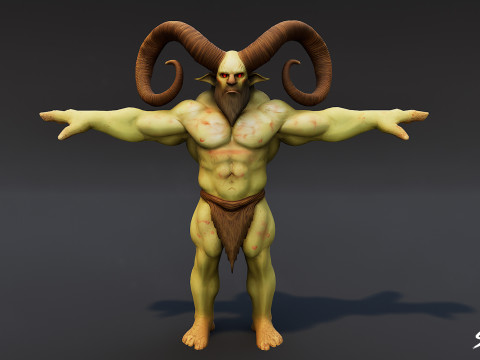 Paquete de pose en T Feral Ogre V01 Modelo 3D