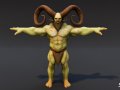 Feral Ogre V01 T-Pose Pack 3D Model