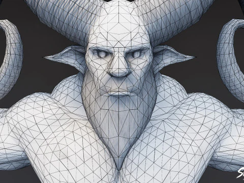 Feral Ogre V01 T-Pose Pack 3D Model