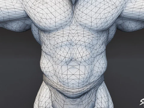 Feral Ogre V01 T-Pose Pack 3D Model
