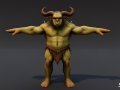 Feral Ogre V02 T-Pose Pack 3D Model
